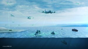 The Franco-German Maritime Airborne Warfare System (MAWS) follows the approach of a “system-of-systems” approach for networked maritime reconnaissance, submarine warfare and maritime target engagement. (Photo: HENSOLDT/Diehl Defence)