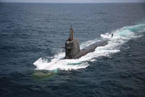 INS Kalvari (S 21) is the first of the six indigenous SCORPENE diesel-electric attack submarines currently in service with the Indian Navy. (Photo: Indian Navy)