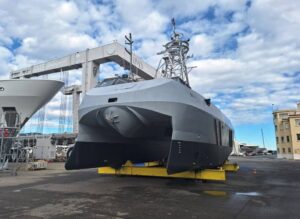 Matured concept: the Sterenn Du unmanned catamaran has been extensively trialled to validate the design. (Photo: Naval Group)