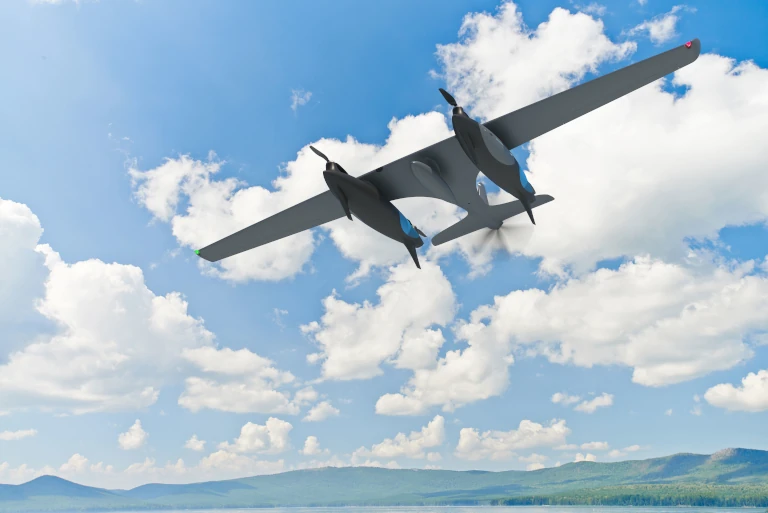 The Raider hydrogen-powered drone featuring an extended endurance, enhanced payload capacity plus a modular design to adapt to evolving operational demands. Photo: Heven Drones