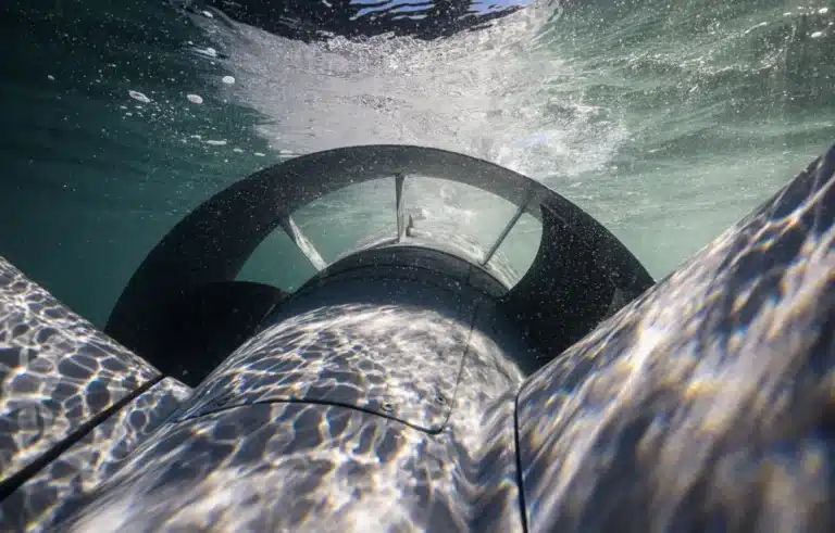 Advanced stealth for covert operations: flooded hull and optimised hydrodynamic shape ensures minimal detection.