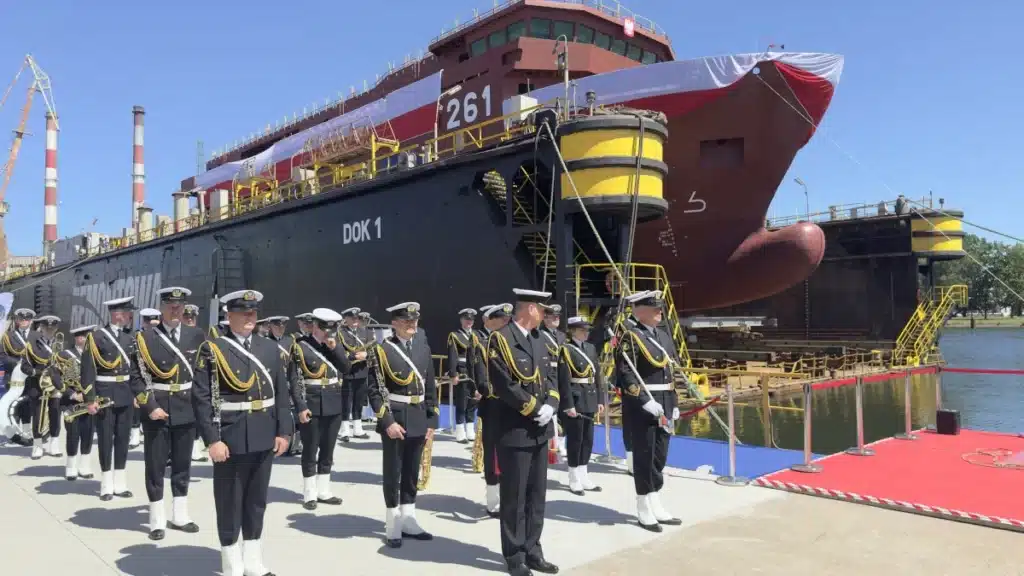 The christening of the first SIGINT ship, ORP Jerzy Różycki, took place on 1 July 2025 at Remontowa Shipbuilding S.A. in Gdańsk. Photos: Sztab Generalny Wojska Polskiego/General Staff of the Polish Armed Forces