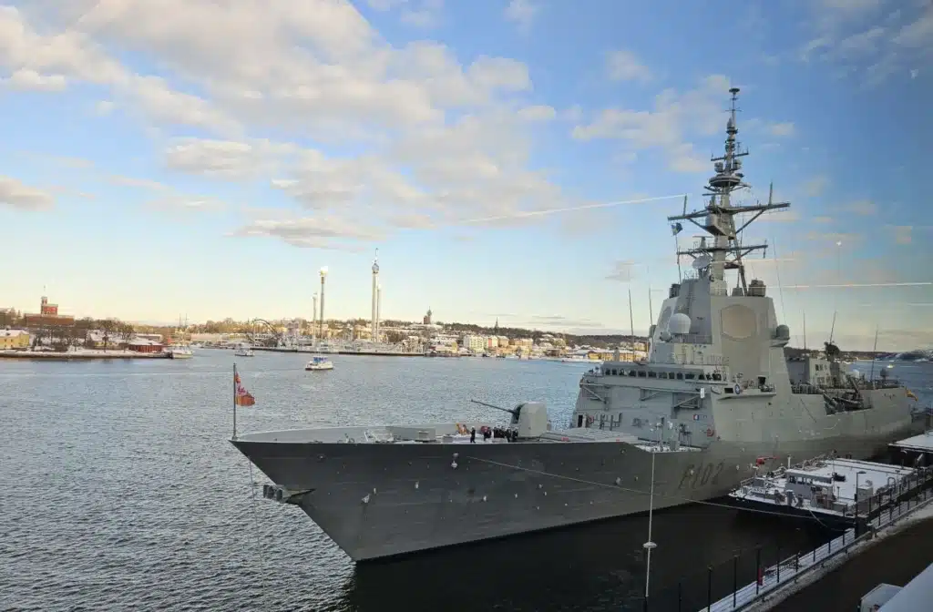 During her recent visit to Stockholm, the F-100 frigate SPS Almirante Juan de Borbón (F 102) showcased her sophisticated design and performance characteristics, as well as Navantia’s innovative philosophy in modern naval shipbuilding. Photos: Navantia