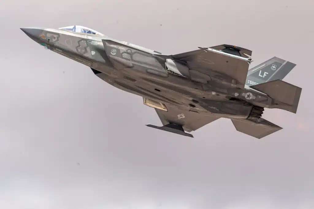 The F-35 JSF in production for the US and many allied nations is dependent upon rare earth element supplies from foreign sources, including China. Photo: Lockheed Martin