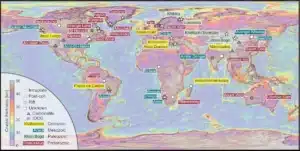 Two conventional (hard rock) deposit types – carbonatite and alkaline igneous complexes – currently supply global markets with the rare earth elements and rare earth oxides necessary to meet the technological needs of global communities. The knowledge of tectonic setting, typical rock associations, deposit morphology and deposit genesis has led to the discovery of many conventional-type rare earth deposit types in the world. Map: Charles D. Beard et al., 2022