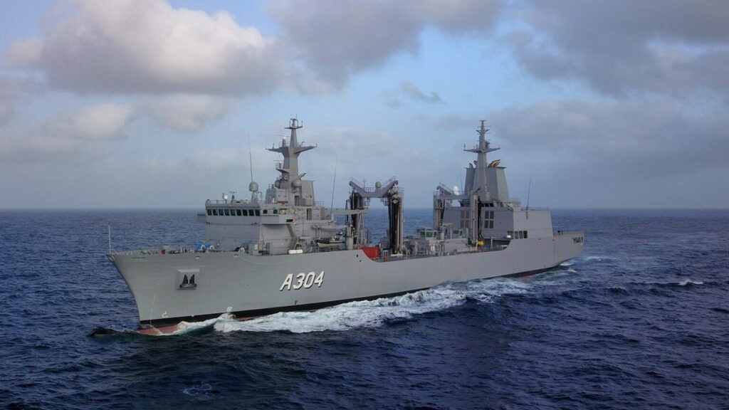 Navantia has been successful in Australia where it has delivered two Supply class auxiliary oil replenishment (AOR) ships – HMAS Supply (A 303) and HMAS Stalwart (A 304, shown here) – for an urgent demand by the Royal Australian Navy. Photo: Royal Australian Navy