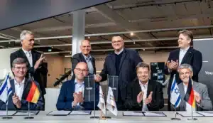 Strategic cooperation between Israel and Germany: The memorandum of understanding aims to establish a strategic framework agreement for cooperation between the two companies. Photo: TKMS / Elbit Systems