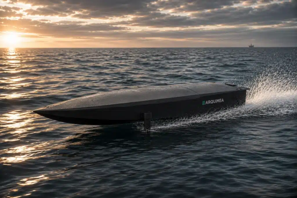 The combination of Kronos Mini and S-WISE provides naval forces with an integrated capability to operate both on the surface and underwater, improving situational awareness and response capacity against emerging threats in the maritime environment. Photos: ARQUIMEA