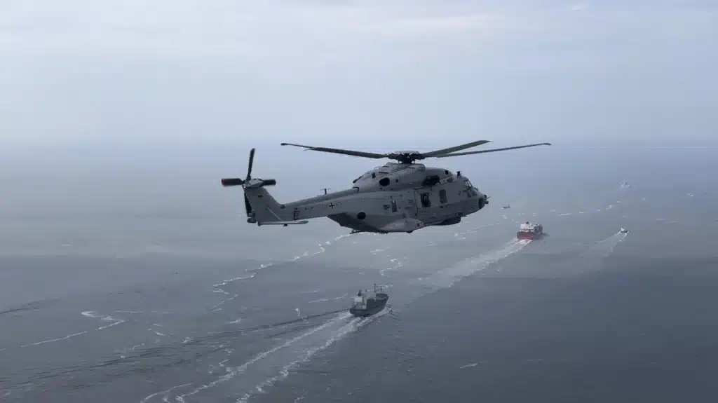 The NH90 NTH Sea Lion replaces the Mk41 Sea King helicopter which had been in service for over 50 years. Photo: German Navy